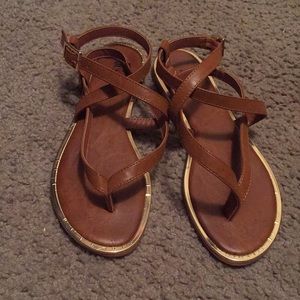 Brown sandals!